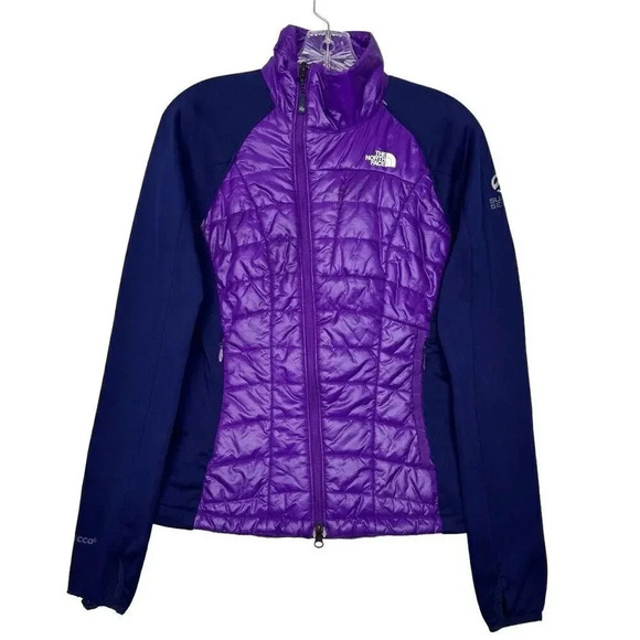 The North Face Summit Series RECCO Pertex Puffer Quilted Jacket S Purple Blue - Picture 1 of 15
